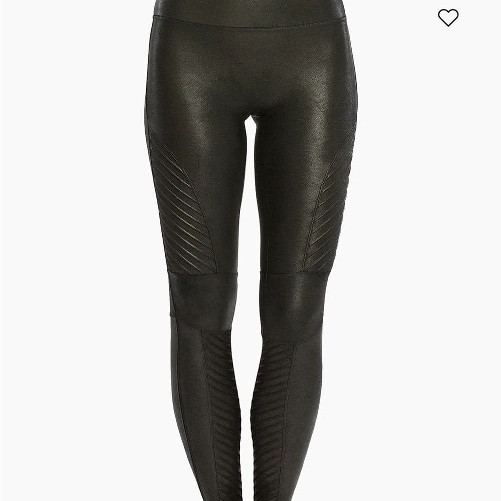 SPANX Black Moto Leggings